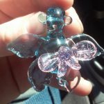 Raindrop Blue Turtle with Bow